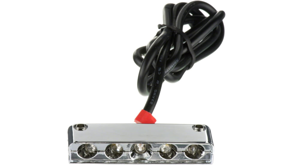 Innovative Lighting Surface-Mount 5 LED Step Light LED With Chrome Case, Red, 006-4200-7