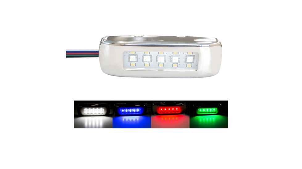 Innovative Lighting Tri-Lite w/Stainless Steel Bezel, RGBW, 055-43250-7