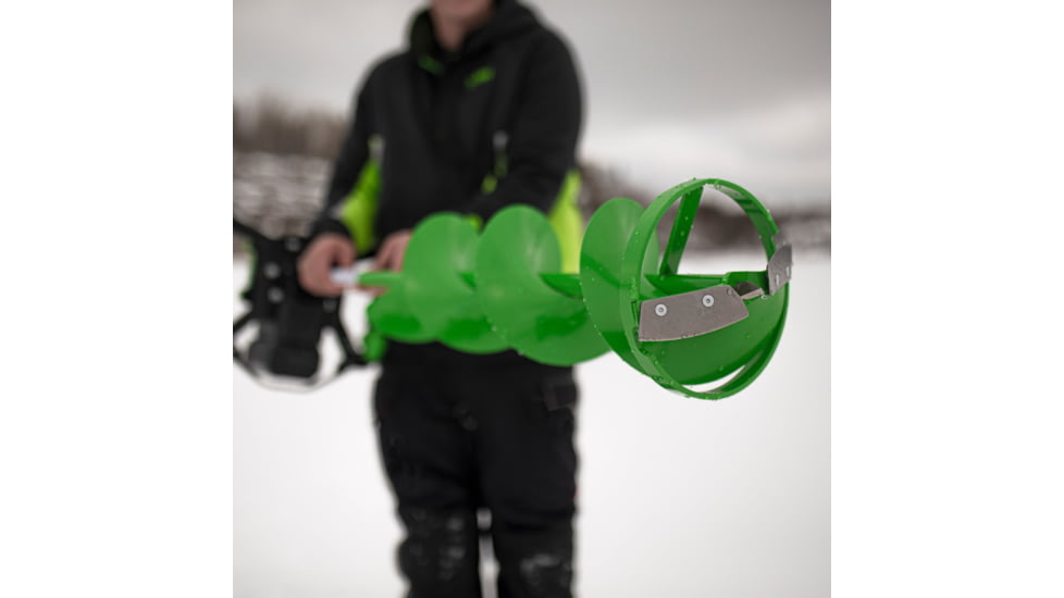 ION Turbo Auger Bit, 8in, Steel, Green/Black, 8-Inch, 41425