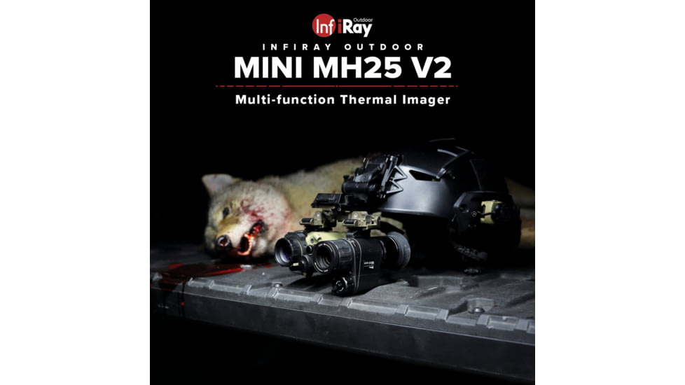 IRay USA IRAYMH25W MINI V2 MH25W Thermal Monocular Black 1x 25mm Zoom 8x Feature