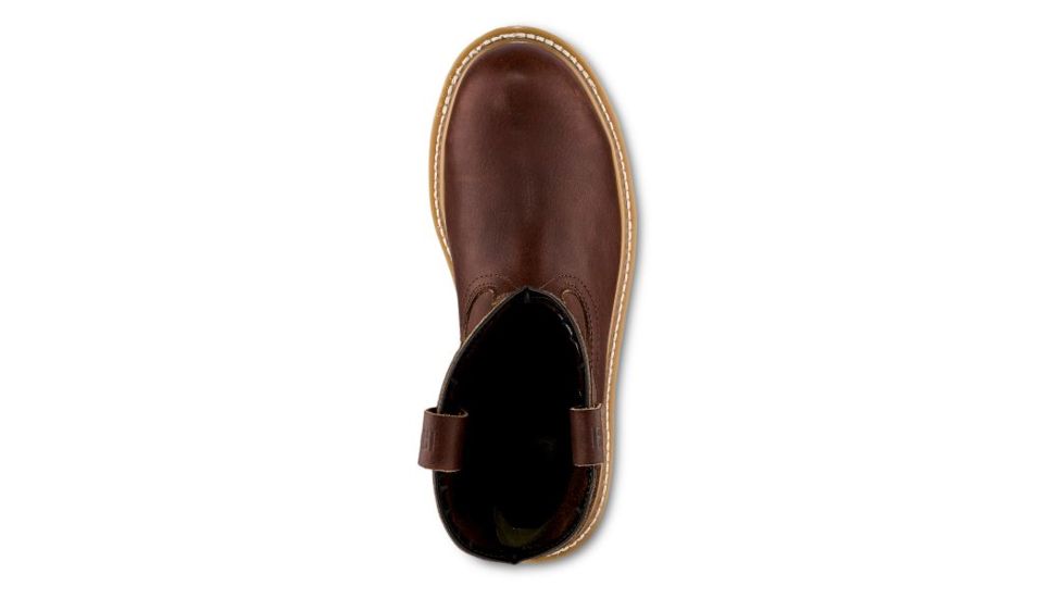 Irish Setter Ashby 83908 Mens Pull-On Boot w/ Safety Toe, 9 in Height, Briar Turbo Vegas Leather, EE Extra Wide Width, Brown, 7.5, 83908E2075