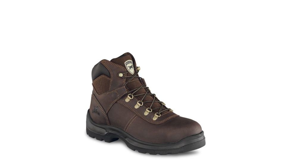 Irish Setter Ely 83607 Mens Boot w/ Soft Toe, 6 in Height, Mocha Crazy Horse Leather, D Medium Width, Brown, 7.5, 83607D 075