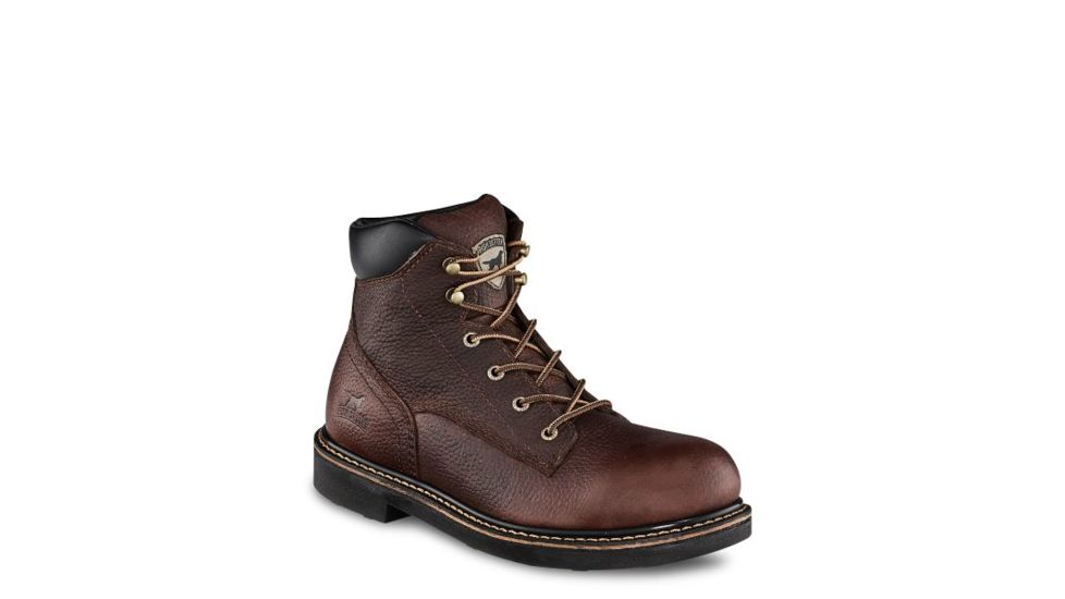 Irish Setter Farmington 83603 Mens Boot w/ Soft Toe, 6 in Height, Dark Brown Worn Saddle Leather, D Medium Width, Brown, 12, 83603D 120