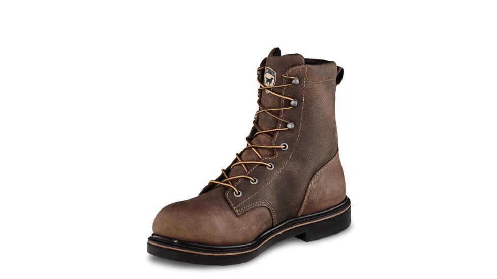 Irish Setter Farmington 83861 Mens Work Boot, 8 in Height, Non-Insulated, Extra Wide, Brown, 8 US, 83861E2080