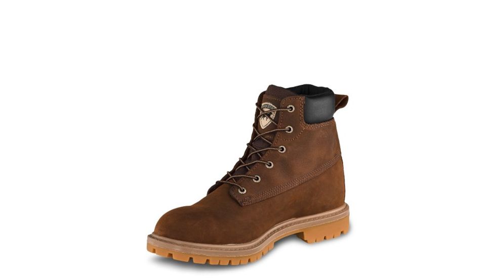 Irish Setter Hopkins 83613 Mens Boot w/ Soft Toe, 6 in Height, Waterproof, Gaucho Leather, D Medium Width, Brown, 7, 83613D 070