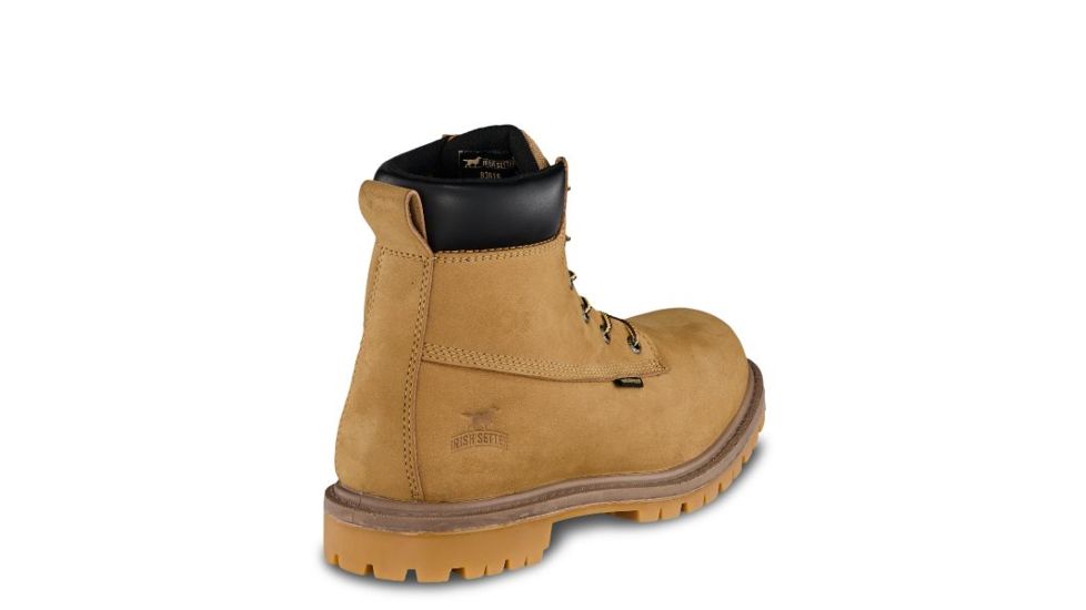 Irish Setter Hopkins 83616 Mens Boot w/ Safety Toe, 6 in Height, Waterproof, Gold Nubuck Leather, Insulated, D Medium Width, Wheat, 10, 83616D 100