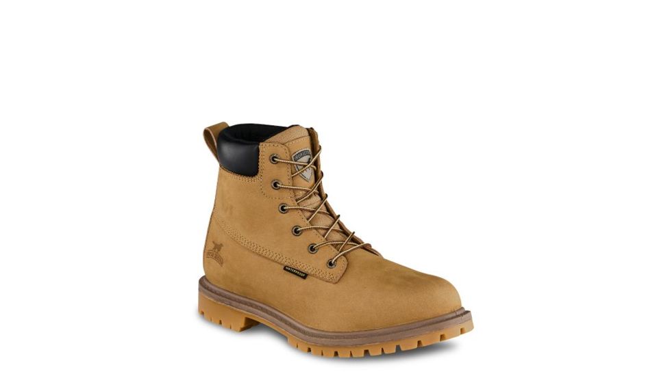 Irish Setter Hopkins 83616 Mens Boot w/ Safety Toe, 6 in Height, Waterproof, Gold Nubuck Leather, Insulated, D Medium Width, Wheat, 10, 83616D 100