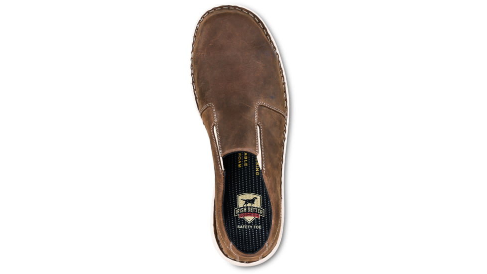 Irish Setter Kasson 83110 Mens Slip-On Work Shoe, Non-Insulated, Medium, Brown, 9.5 US, 83110D 095
