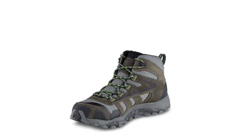 Irish Setter Mens Drifter 2814 Waterproof Trail Boot, Gray/Lime Green Accents, 8 Wide, 02814E2080