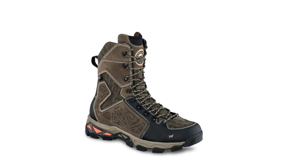 Irish Setter Mens Ravine 9in Waterproof Leather Hiking Boots w/ScentBan, Gray/Black, 13D, 02885D 130