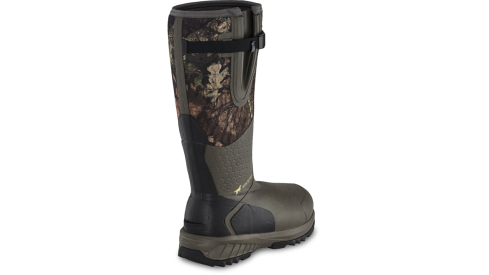 Irish Setter MudTrek, Rain Boots, Vulcanized Rubber, 1200 gram Primaloft Insulation, Mossy Oak Break-Up Country, 4, 04854E 040