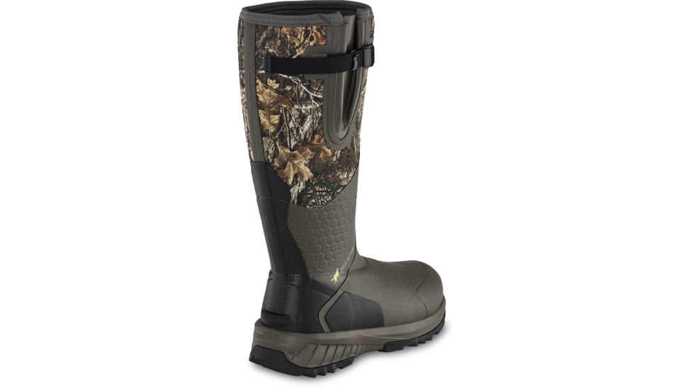 Irish Setter MudTrek, Rain Boots, Vulcanized Rubber, 800 gram Primaloft Insulation, Realtree Edge, 4, 04849E 040
