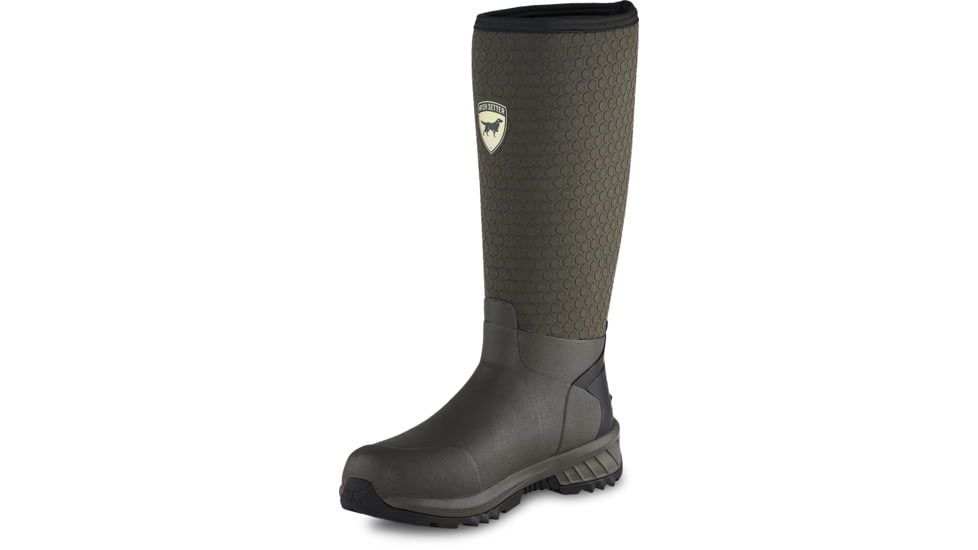 Irish Setter MudTrek, Rain Boots, Vulcanized Rubber, Green, 4, 04855E 040