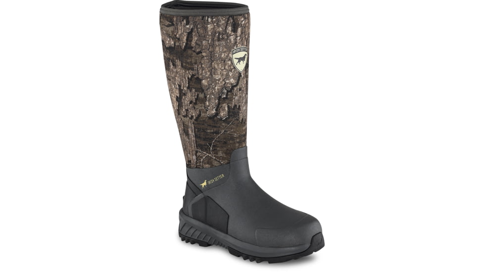 Irish Setter MudTrek, Rain Boots, Vulcanized Rubber, Realtree Timber, 15, 04856E 150