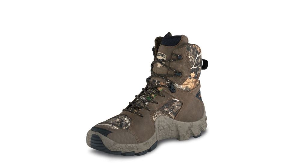Irish Setter VaprTrek 2831 Mens Boot, 8 in Height, Waterproof, Leather, D Medium Width, Realtree Edge, 9, 02831D 090