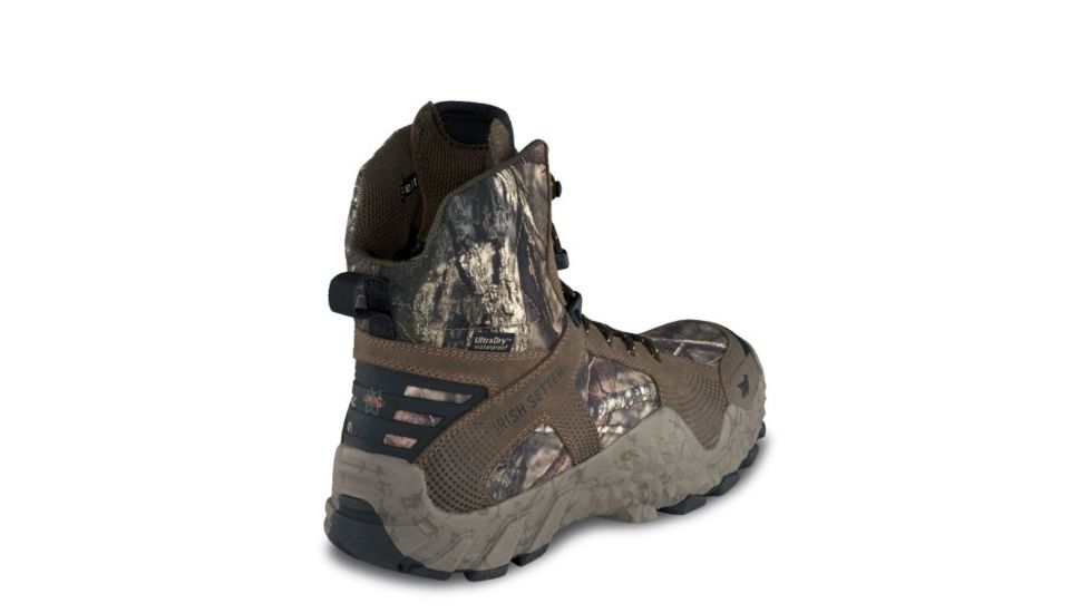 Irish Setter VaprTrek 2837 Mens Boot, 8 in Height, Waterproof, Leather, EE Extra Wide Width, Mossy Oak Break-up Country, 11, 02837E2110
