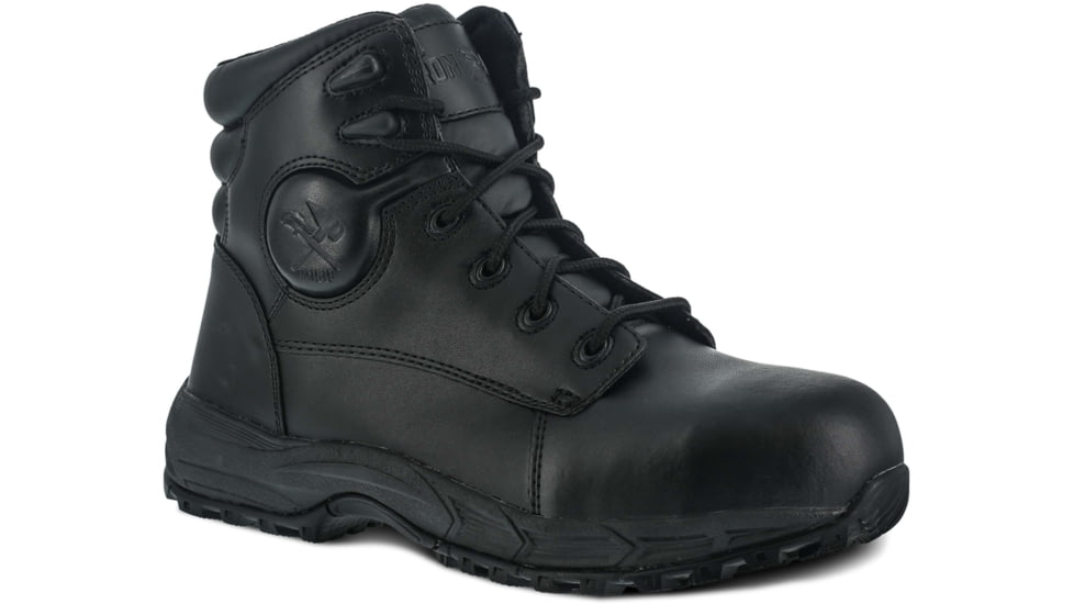 Iron Age Mens Ground Finish 6in Steel Toe Sport Boots, Black, 6, IA5150-BLACK-6-MENS-M