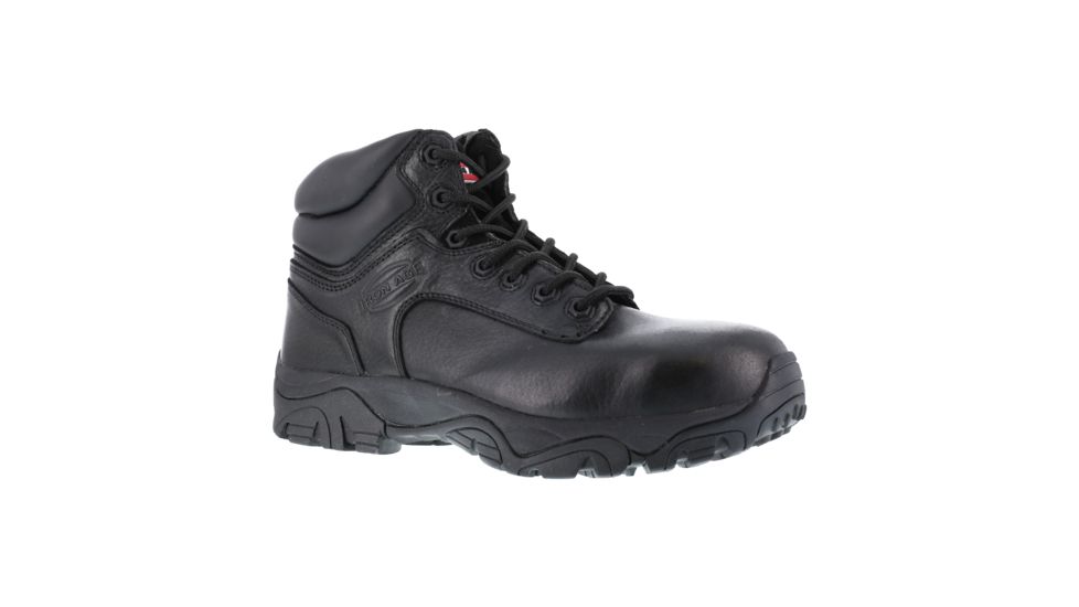 Iron Age Mens Trencher 6in Work Boots, Black, 14, IA5007-BLACK-14-MENS-M