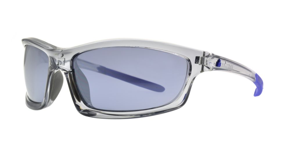 Ironman Ares Sunglasses, Grey Frame, Smoke with Full Silver Mirror Lens, 10230437.QTS