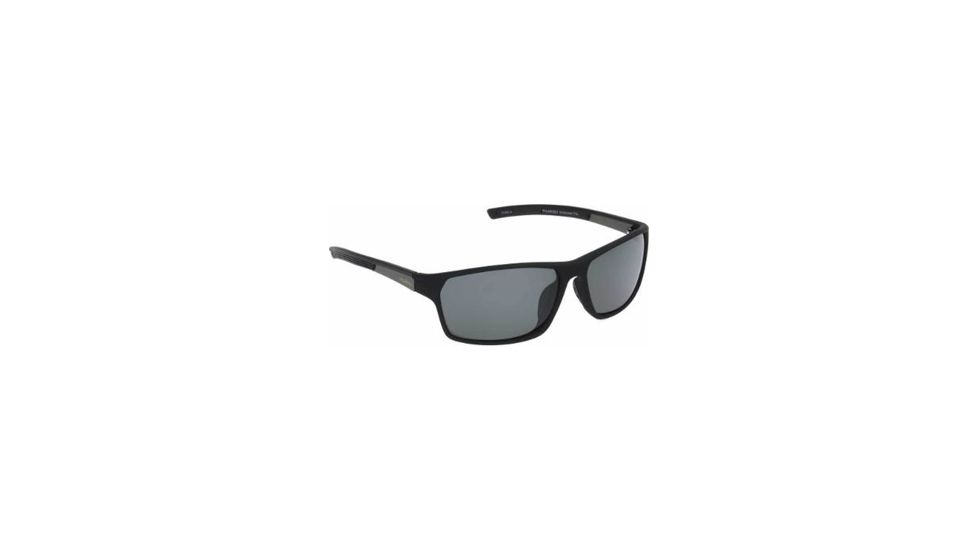 Ironman Enthusuast Sunglasses, Matte Black Rubberized with Gunmetal Temples Frame, Smoke with Black Mirror Lenses 10249069.QTS