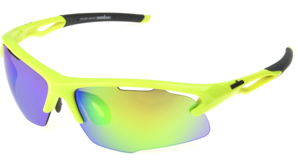 Ironman IF 1802 Sunglasses, Yellow Frame, Green Revo Lens, 10264005.CGR