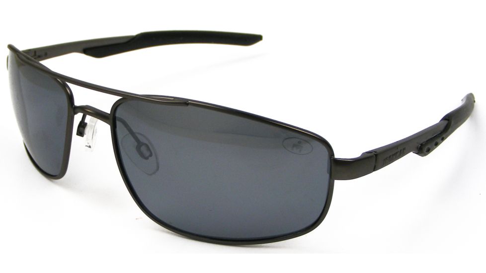 Ironman Tracker POL Sunglasses, Matte Dark Gun Frame, Smoke with Silver Mirror POL Lens, 10228852.QTS