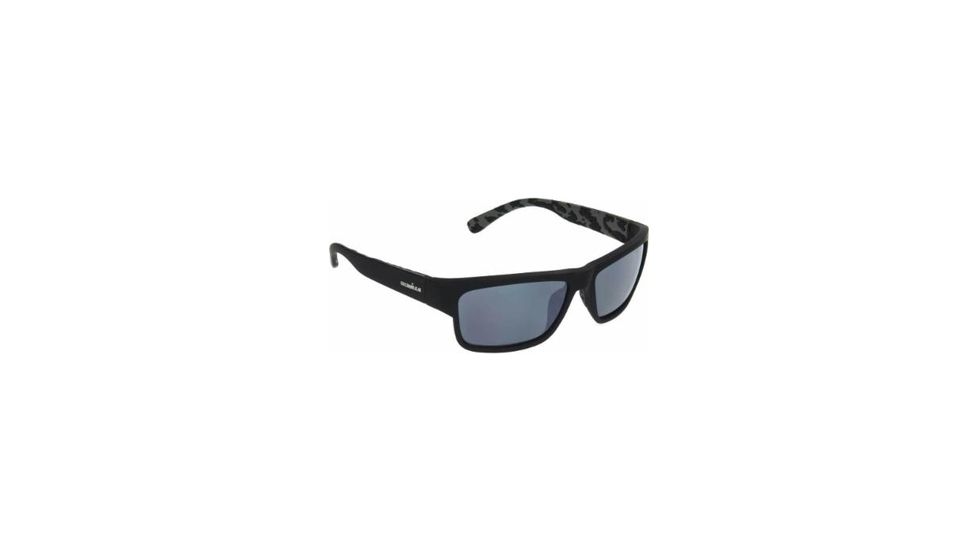 Ironman Trail Sunglasses, Matte Black Rubberized Frame, Smoke with Silver Flash Mirror Lenses 10249068.QTS