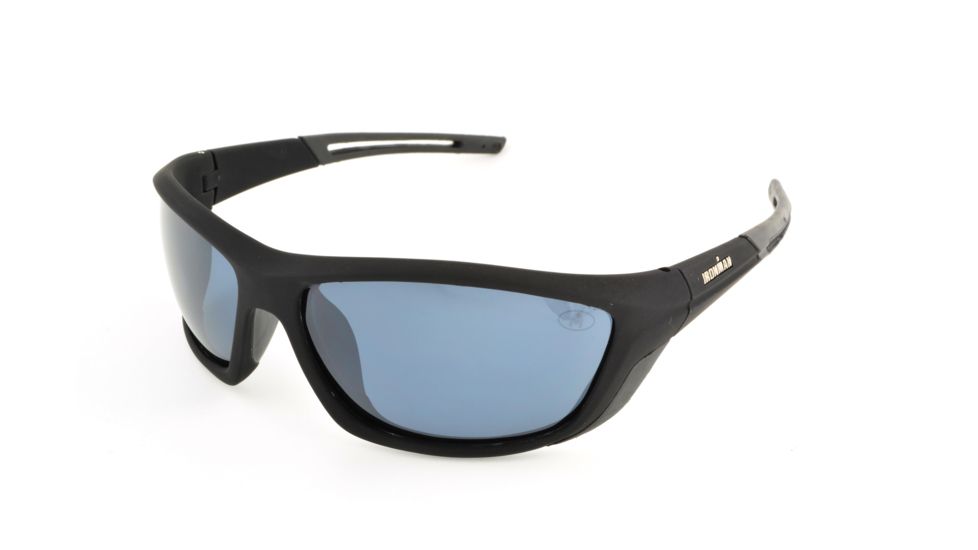 Ironman Zeal Sunglasses, Matte Grey Rubberized Frame, Smoke with Silver Mirror Flash Lens, 10224624.QTS