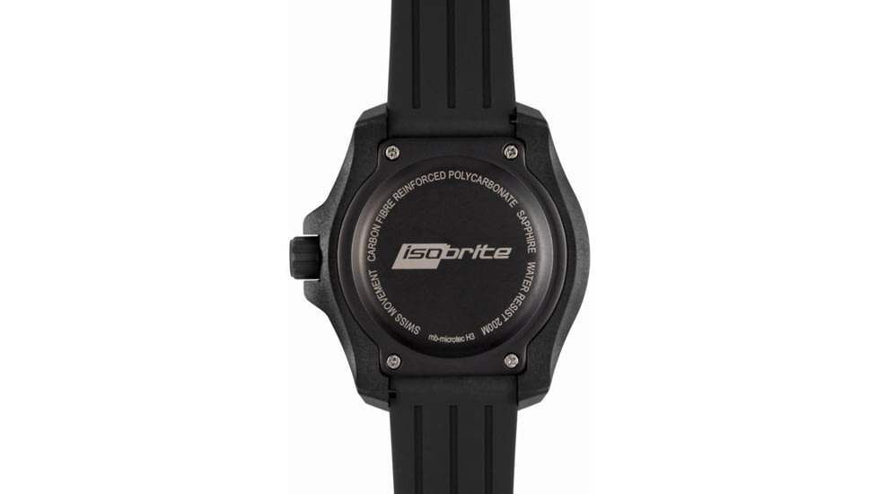 Isobrite Afterburner Series T100 Tritium Watch, Black/Gray, 47mm, ISO3003