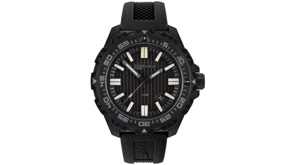 Isobrite Afterburner Series T100 Tritium Watch, Black/Gray, 47mm, ISO3003