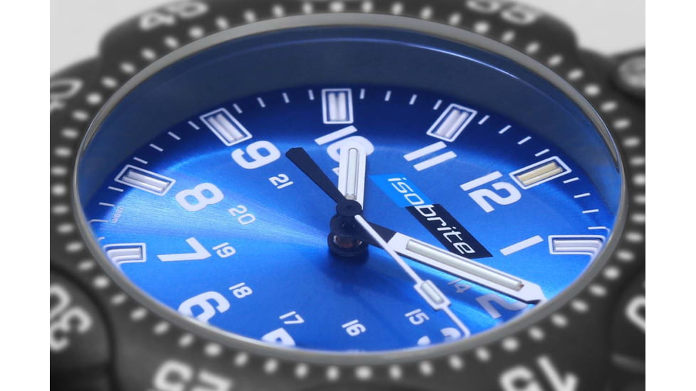 Isobrite Valor Midsize Blue T100 Tritium Illuminated Watch, Blue, ISO353-PU