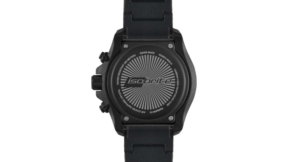 Isobrite Valor Swiss T100 Tritium Illuminated Chronograph, Polyurethane, ISO413