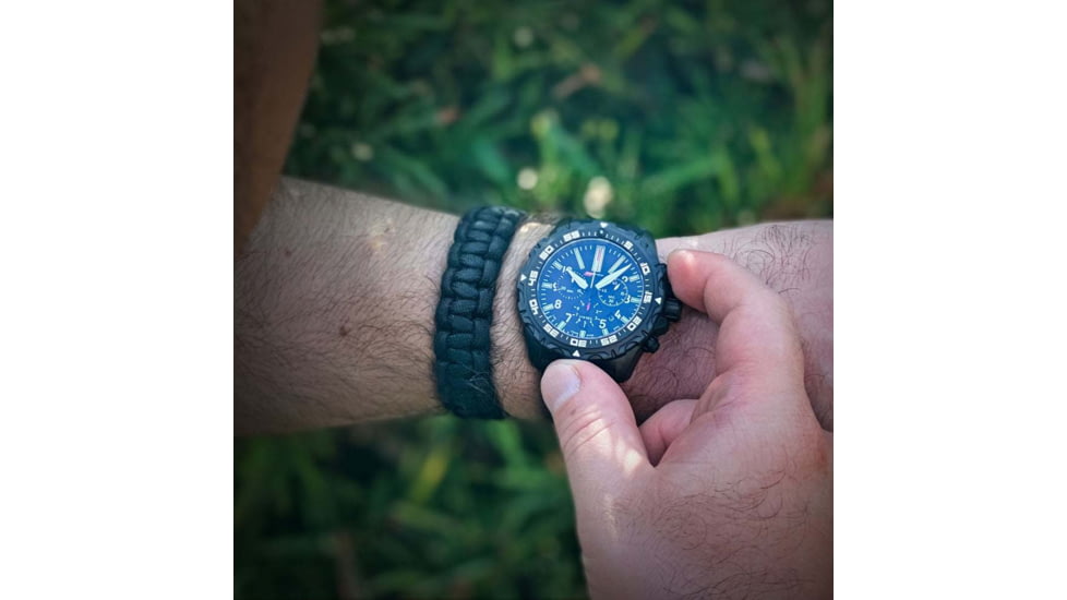 Isobrite Valor Swiss T100 Tritium Illuminated Chronograph, Polyurethane, ISO413