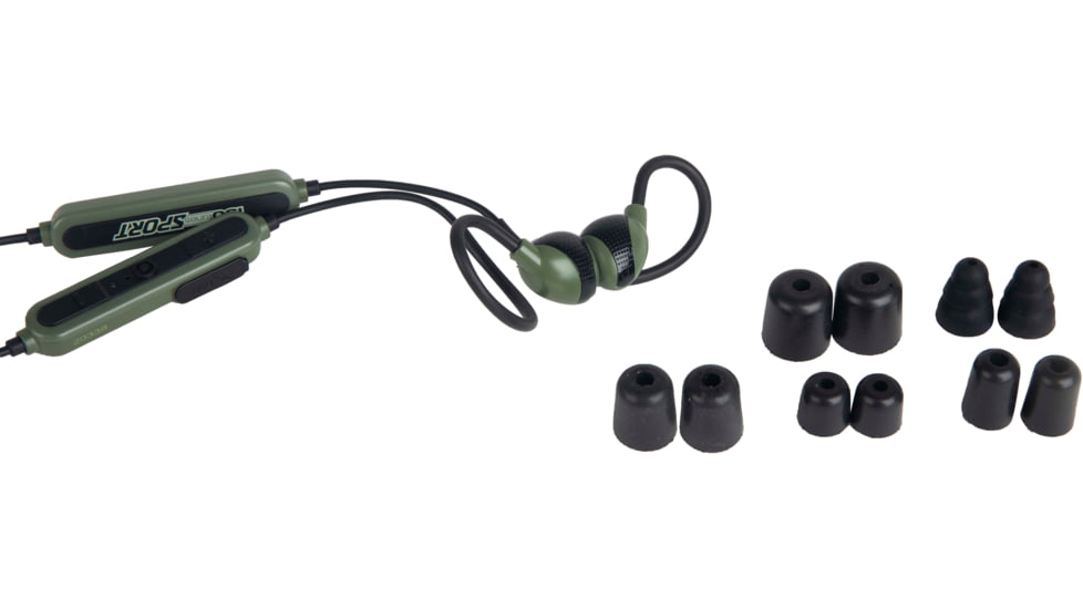 ISOtunes Sport ADVANCE BT Tactical Earbuds with Bluetooth, 26 NRR, OD Green, IT-36