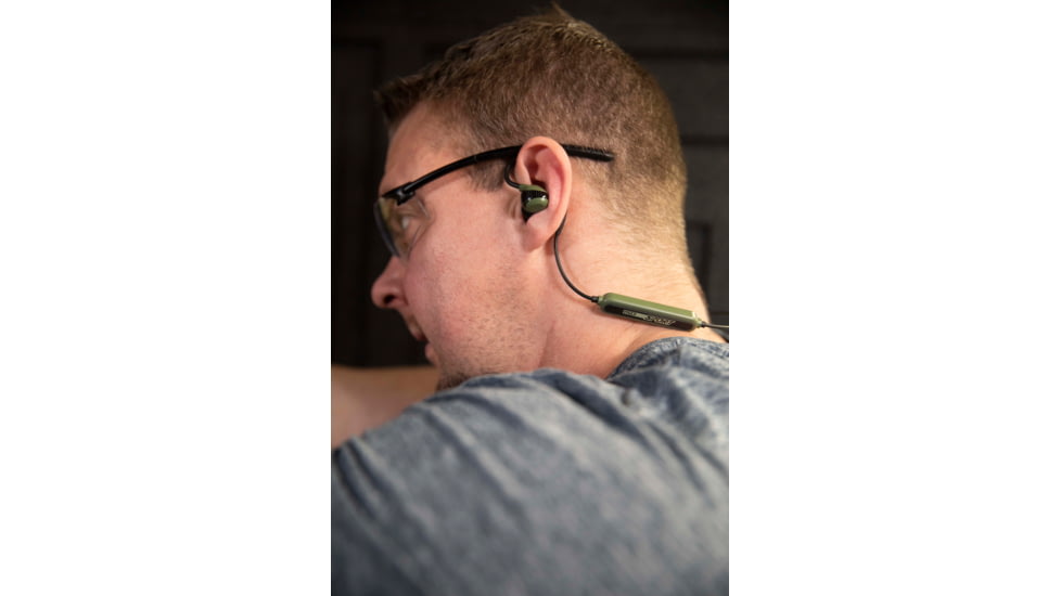 ISOtunes Sport ADVANCE BT Tactical Earbuds with Bluetooth, 26 NRR, OD Green, IT-36