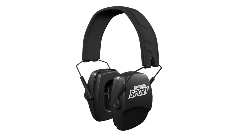 ISOtunes Sport DEFY Slim Passive Earmuffs, Black, Small/Large, IT-78