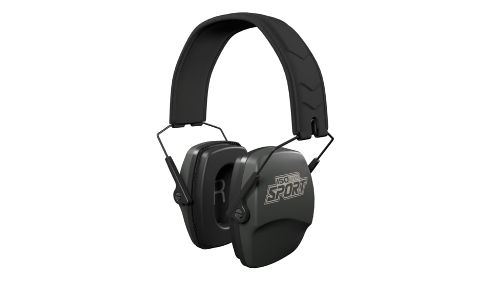 ISOtunes Sport DEFY Slim Passive Earmuffs, Dark Green, Small/Large, IT-77