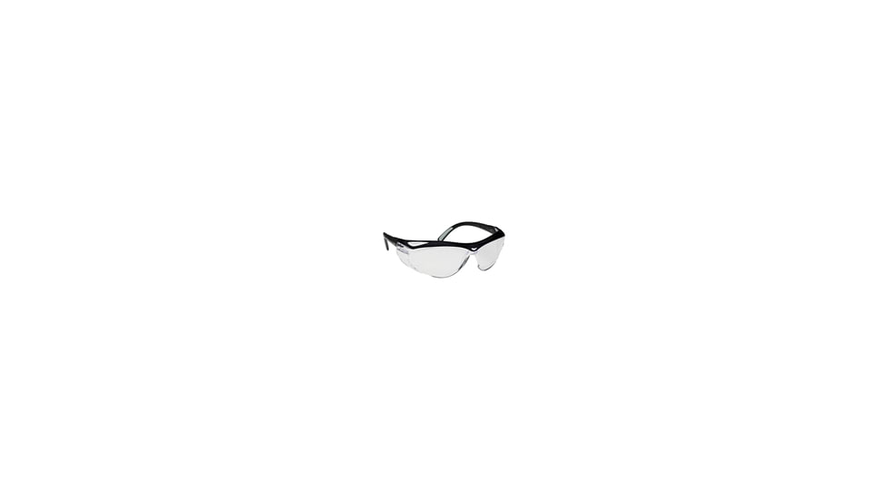 Jackson Safety Nemesis Safety Eyewear, Black Frame, Clear, Universal 20378
