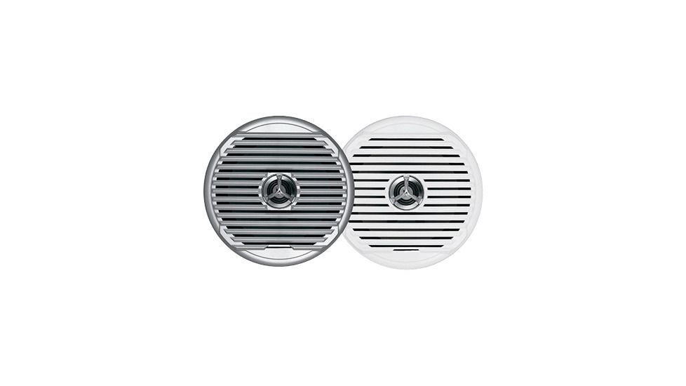 Jensen 6.5in Coaxial Speakers Silver/ 75W, White JEN-MSX65R