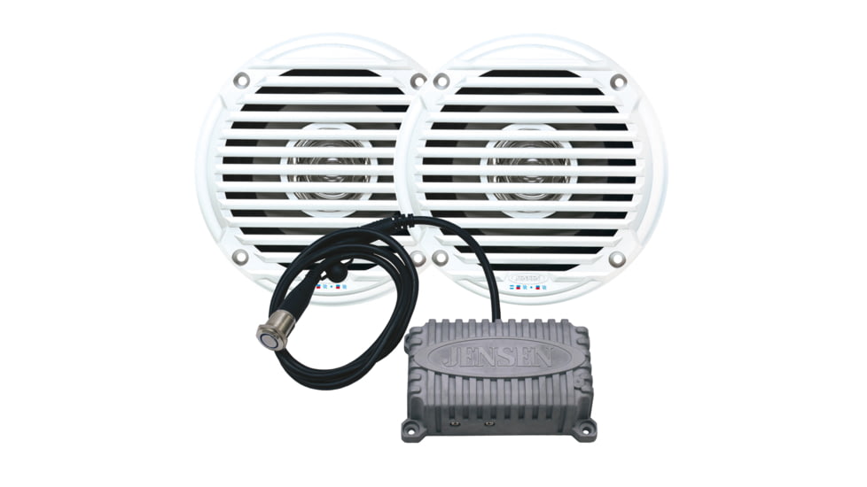 Jensen Bluetooth Amplifier Package w/JAHD240BT 80W, 2-Channel Bluetooth Amplifier &amp; MS5006 5" Speakers CPM50 55633