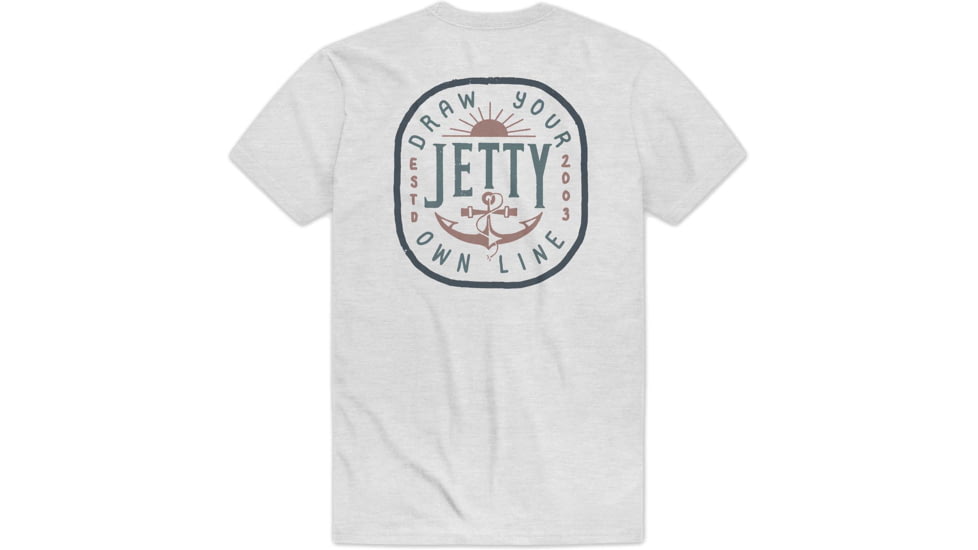 Jetty Admiralty Tee - Men's, Ash Grey, Small, S22ADMI-MTASH-S