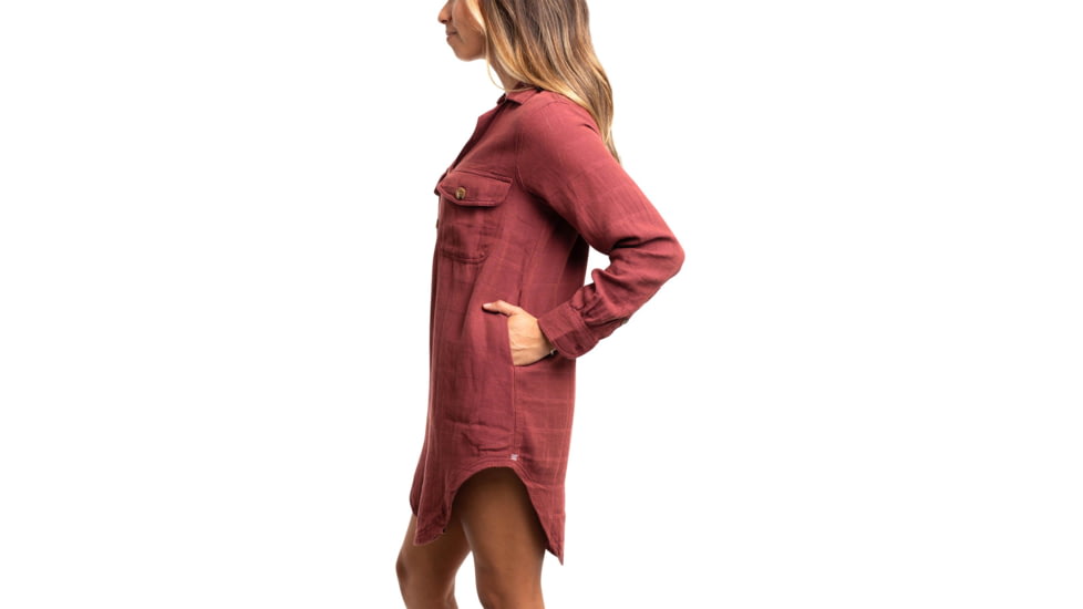 Jetty Bonita Flannel Dress - Womens, Red, Medium, 27170