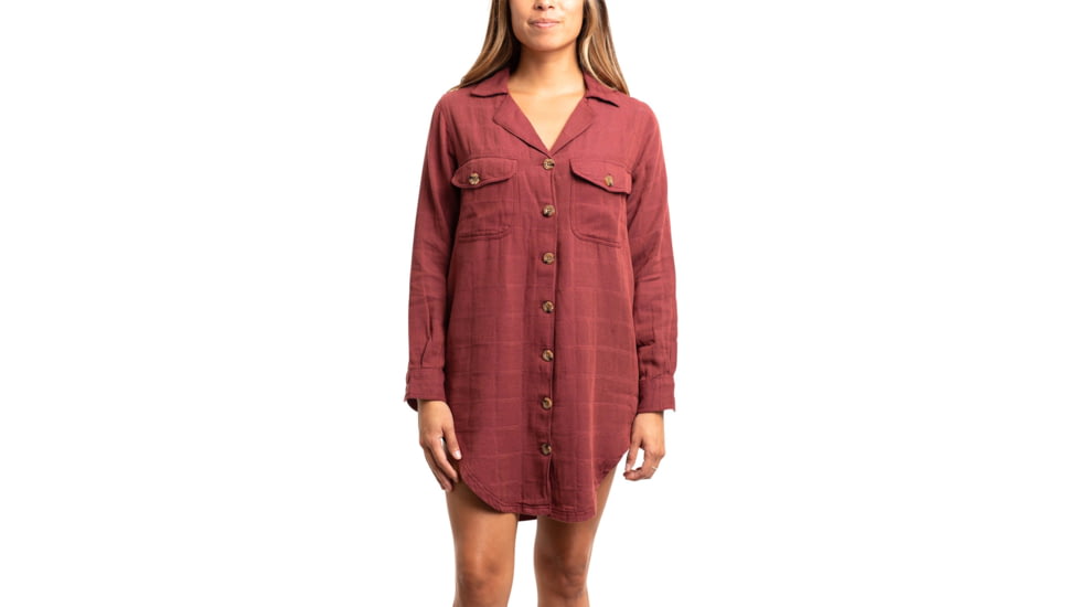 Jetty Bonita Flannel Dress - Womens, Red, Medium, 27170