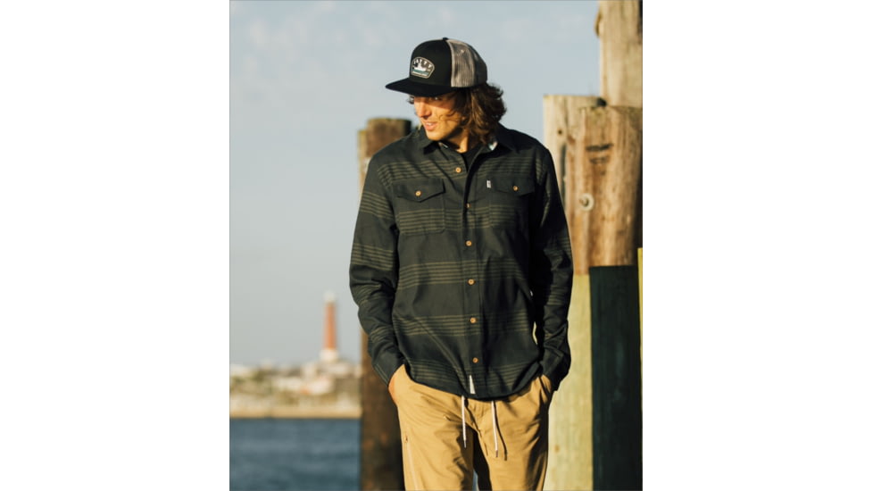 Jetty Essex Oyster Twill Shirt - Mens, Fog, Small, 27383