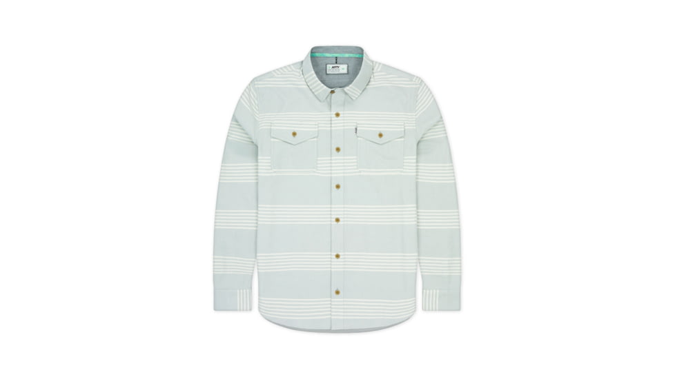 Jetty Essex Oyster Twill Shirt - Mens, Fog, Small, 27383