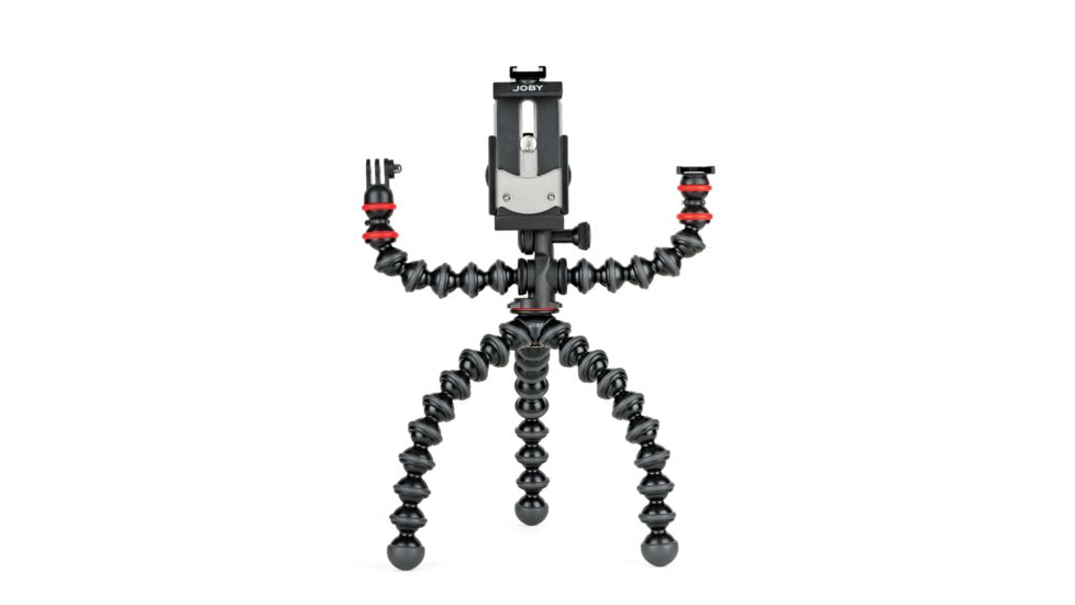 JOBY Gorilla Pod Mobile Rig Aluminum Tripod for Mobile Phone Video, Black, JB01533
