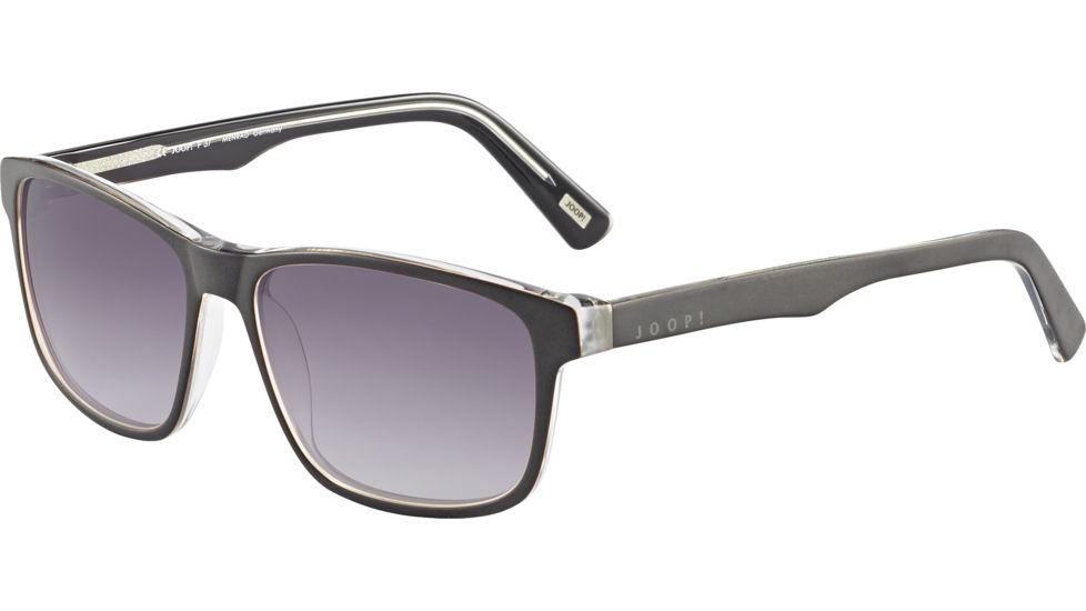 JOOP! 87197 Sunglasses, Black Crystal Frame, Grey Gradient Lens, 87197-8738