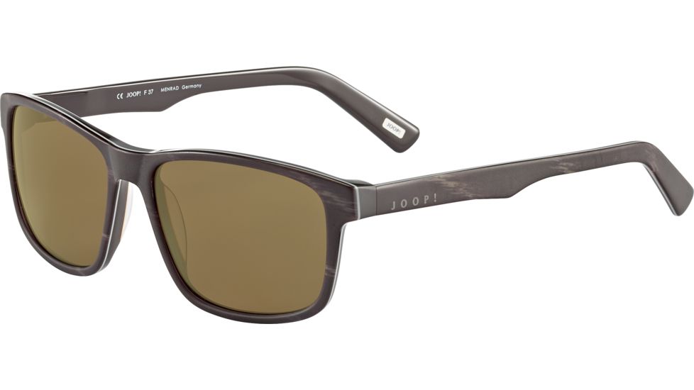 JOOP! 87197 Sunglasses, Dark Brown Horn Frame, Brown Lens, 87197-4092