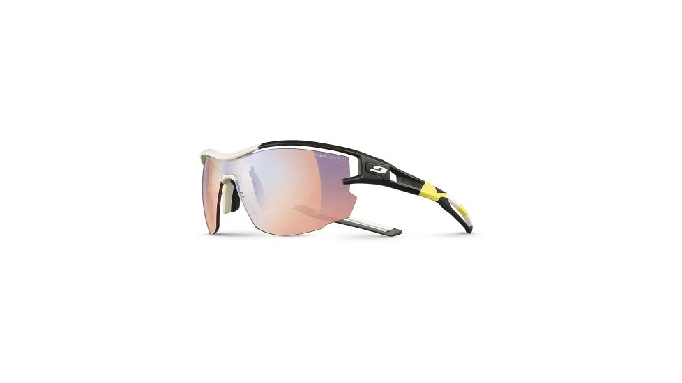 Julbo Aero Pro Team Zebra Light Red  Sunglasses, Yellow/White/Black J4833415