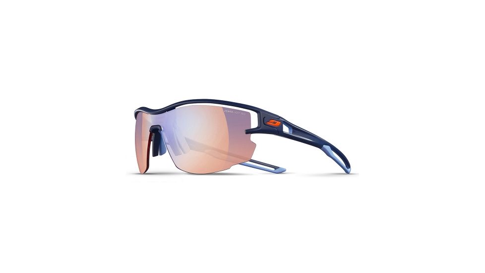 Julbo Aero Zebra Light Red Sunglasses, Dark Blue/Dark Blue J4833436